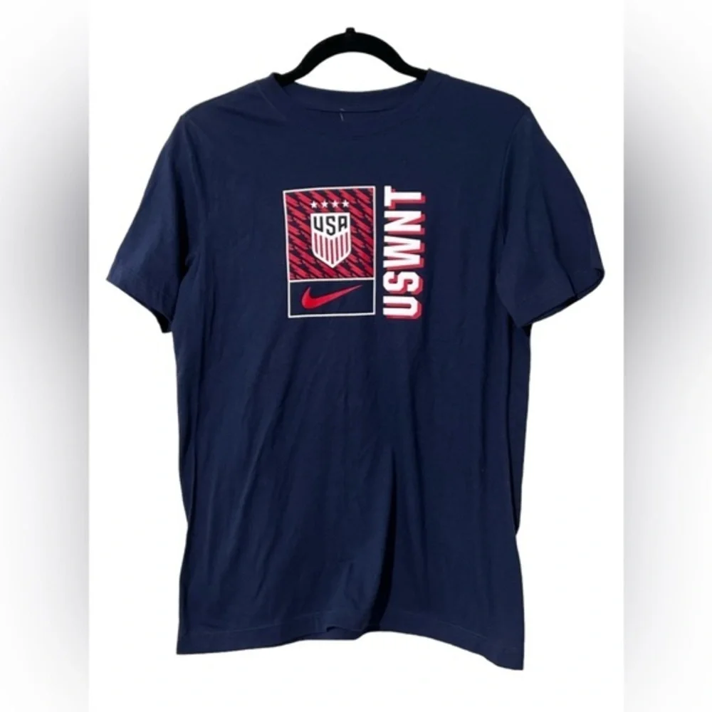 Nike USWNT Big Kids boys Soccer T-Shirt tee women’s soccer team size XL navy‎